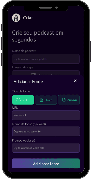 Allcast App - Crie seu podcast