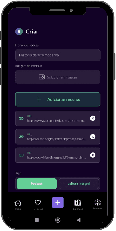 Allcast App - Passo 2